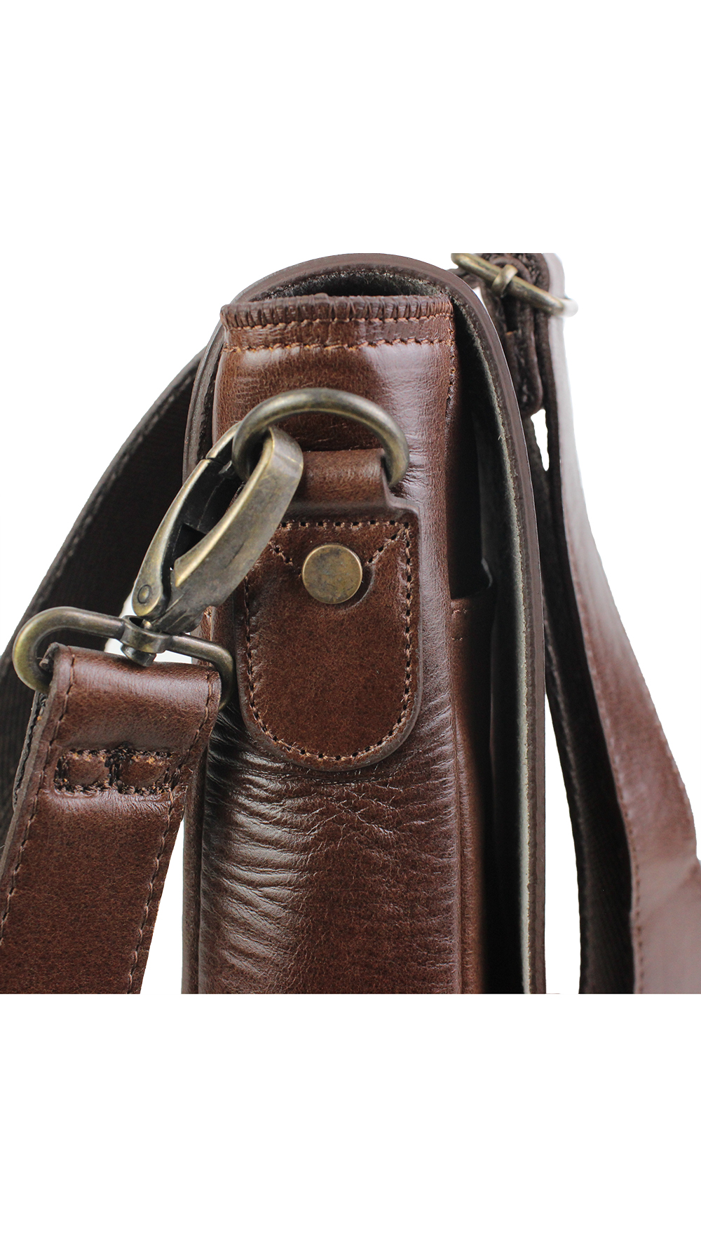 Dran Deri Erkek Postacı Çanta - Görsel 5