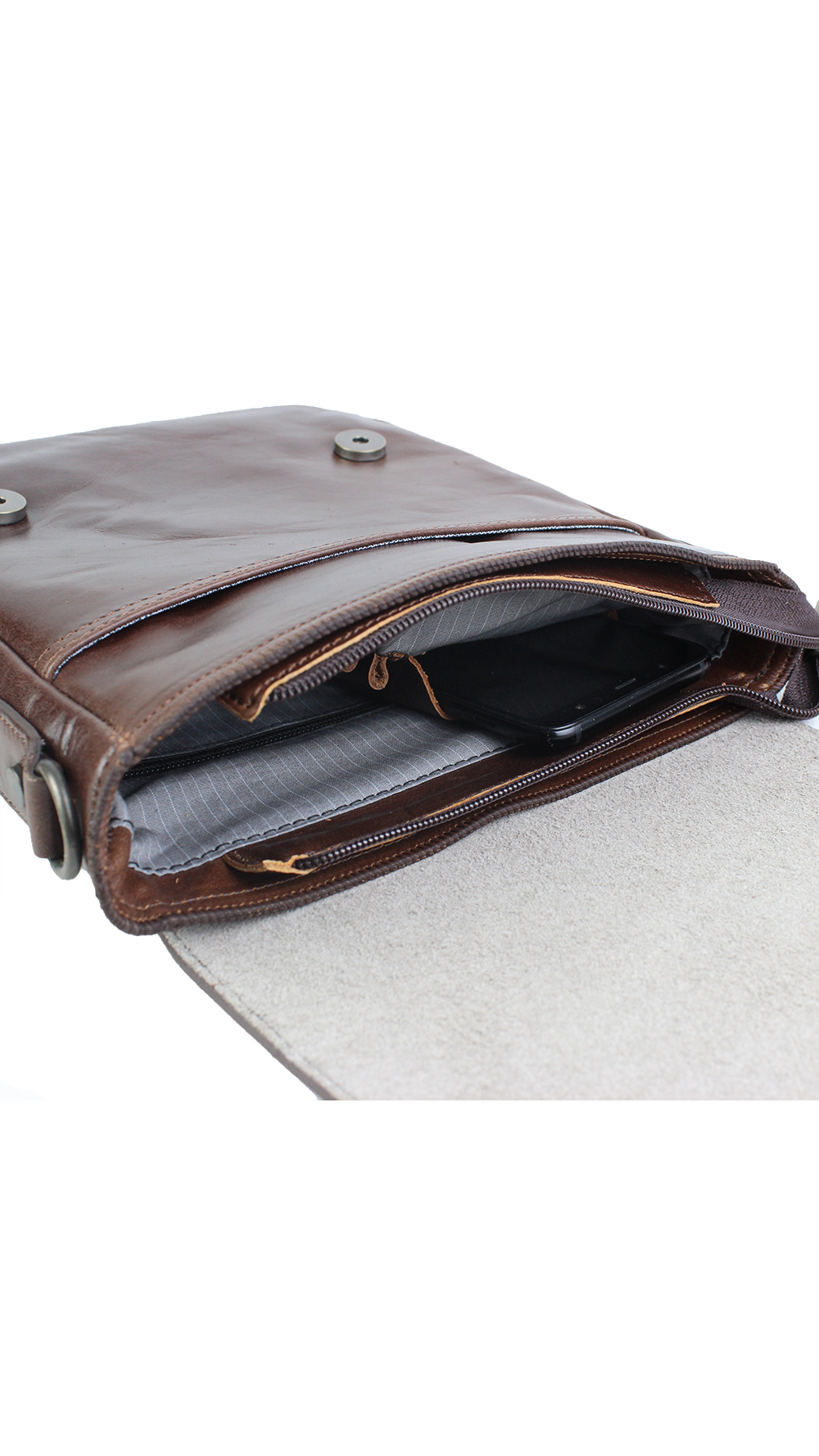 Dran Deri Erkek Postacı Çanta - Görsel 6