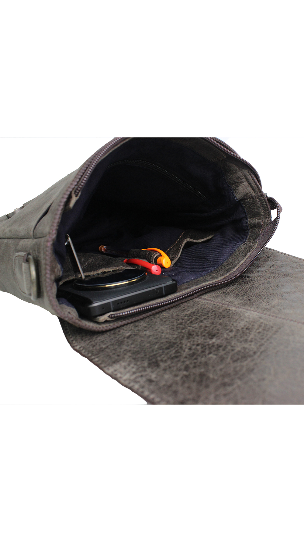 Dran Deri Erkek Postacı Çanta - Görsel 6