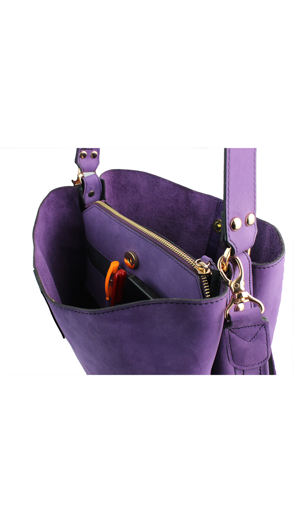 Dran Deri Kadın Omuz Çantası - Görsel 5