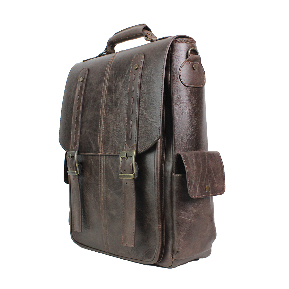 Dran Deri Unisex Büyük Sırt Çantası - Görsel 2