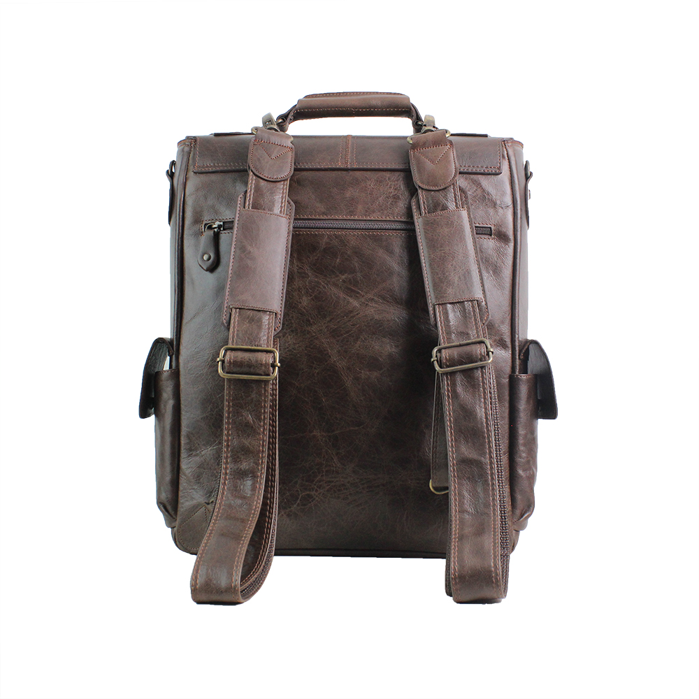 Dran Deri Unisex Büyük Sırt Çantası - Görsel 3