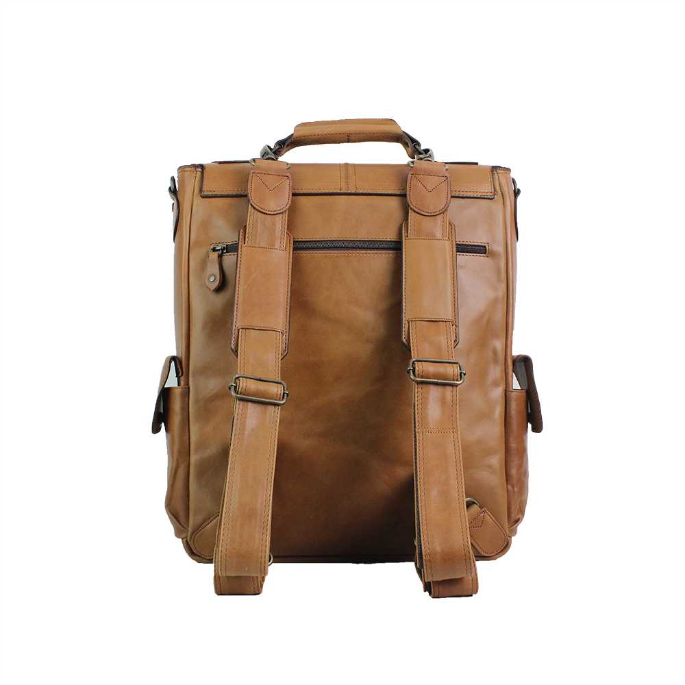 Dran Deri Unisex Büyük Sırt Çantası - Görsel 4