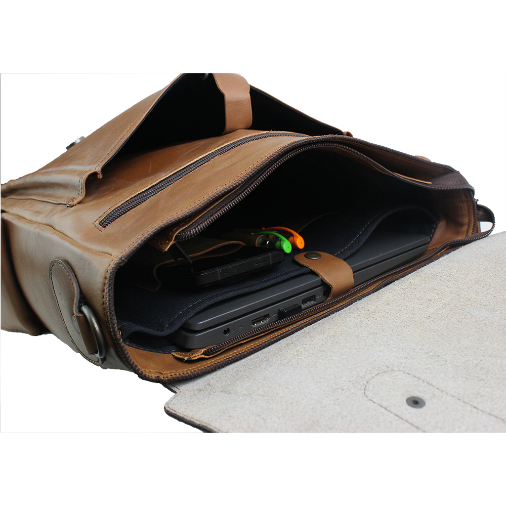 Dran Deri Unisex Büyük Sırt Çantası - Görsel 5