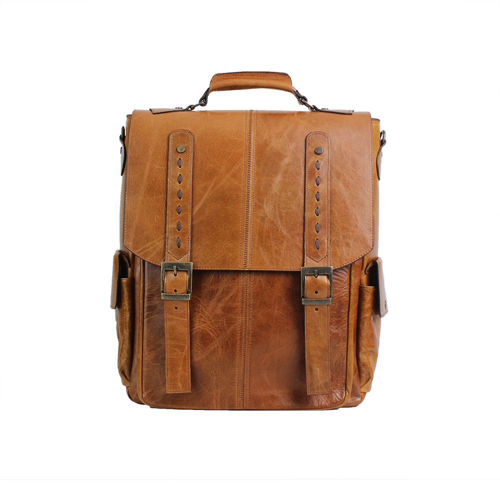 Dran Deri Unisex Büyük Sırt Çantası