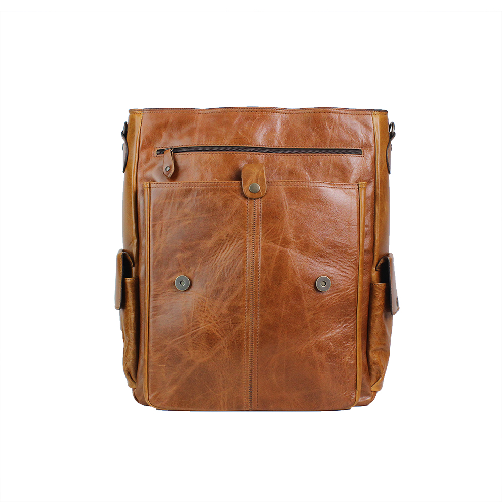 Dran Deri Unisex Büyük Sırt Çantası - Görsel 3