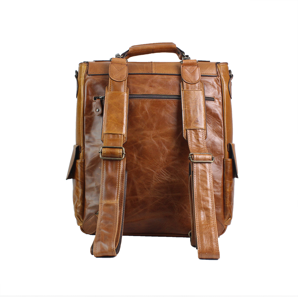 Dran Deri Unisex Büyük Sırt Çantası - Görsel 4